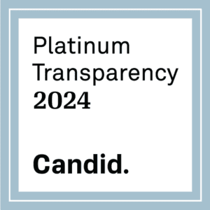 Gray box with text Platinum Transparency 2024