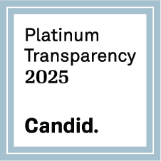 Gray box with text Platinum Transparency 2025