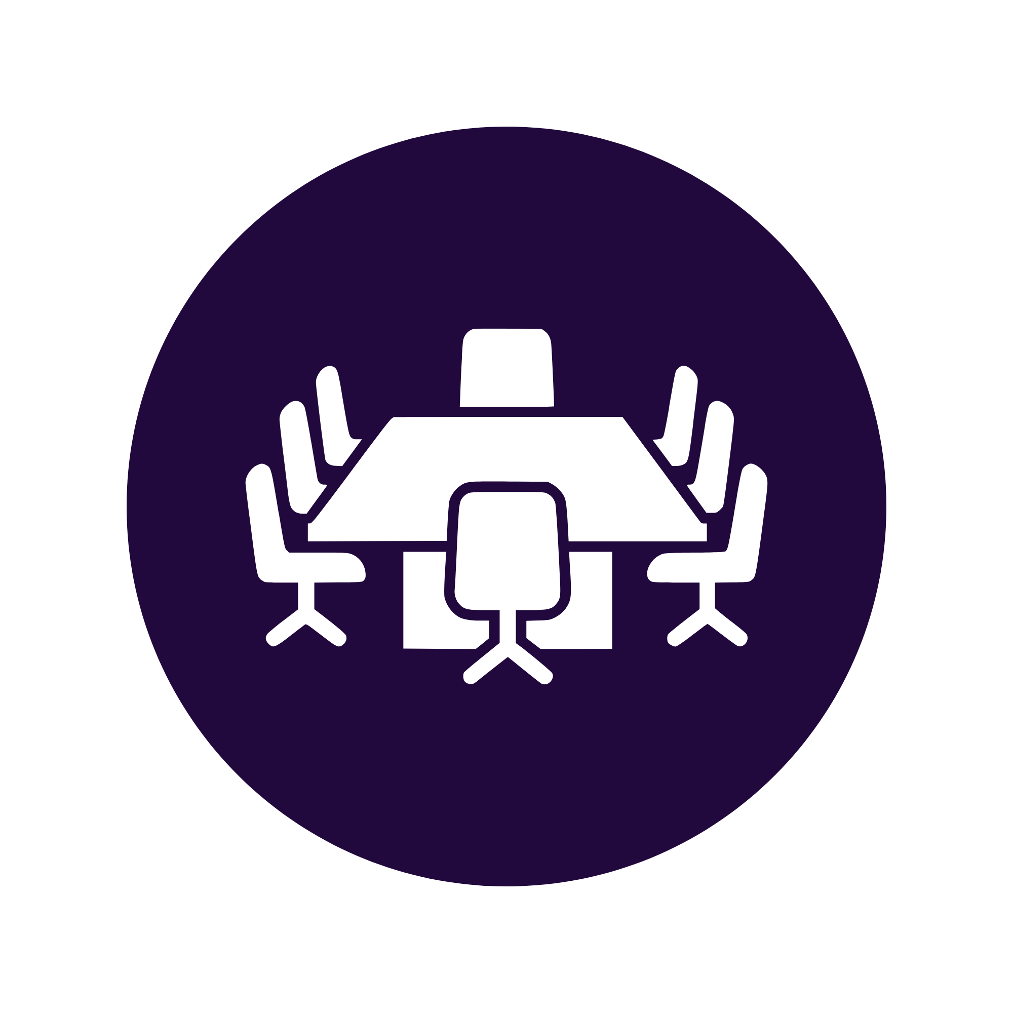 Table and chairs icon